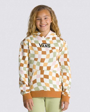 Vans Wavy Check Pullover Kids' Hoodie Multicolor | YE1-4727