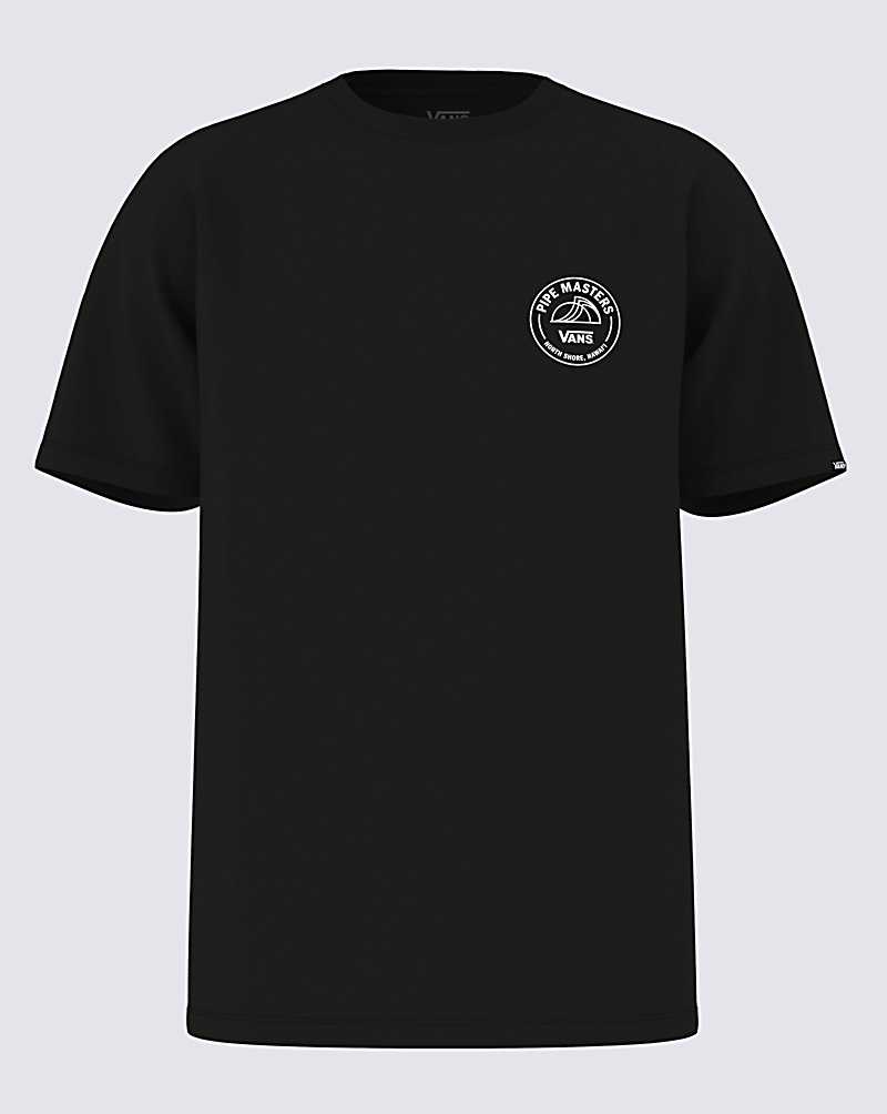 Vans 2023 Pipe Masters Poster Men T Shirts Black | PJ1-3104