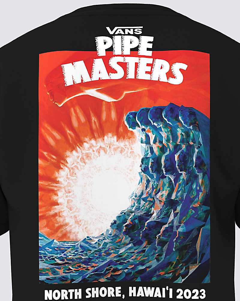 Vans 2023 Pipe Masters Poster Men T Shirts Black | PJ1-3104