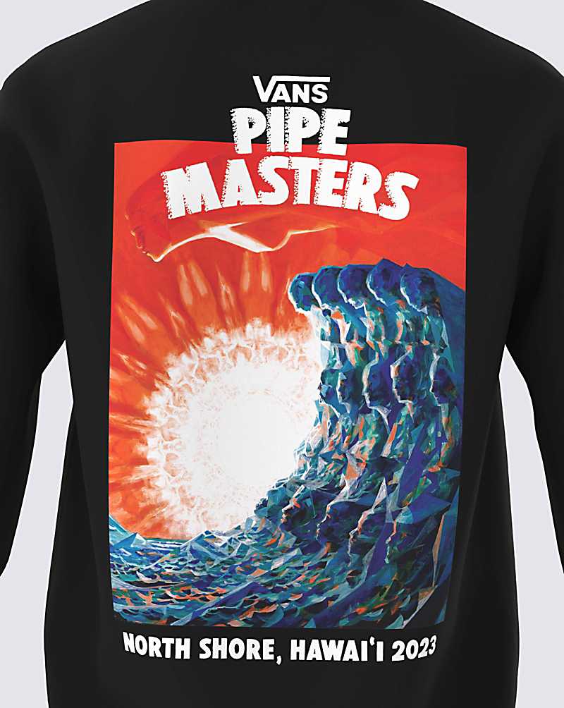 Vans 2023 Pipe Masters Poster Pullover Men Hoodie Black | WD1-2389