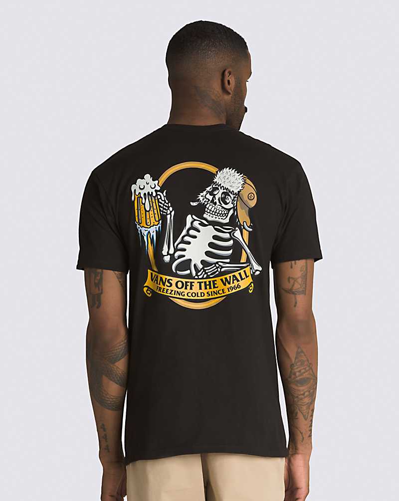 Vans 66 Below Men T Shirts Black | ZF1-0092