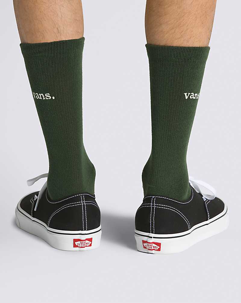 Vans 66 Crew Men Socks Green | MM1-7376