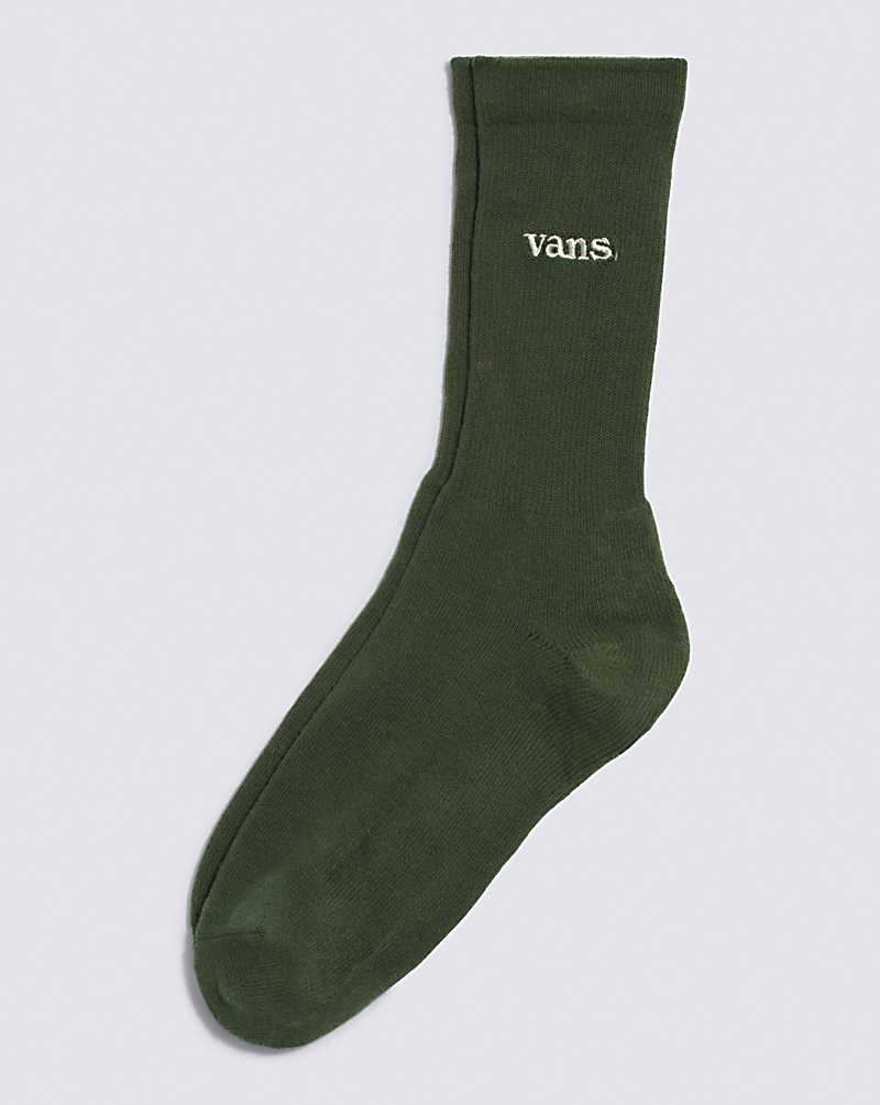 Vans 66 Crew Men Socks Green | MM1-7376