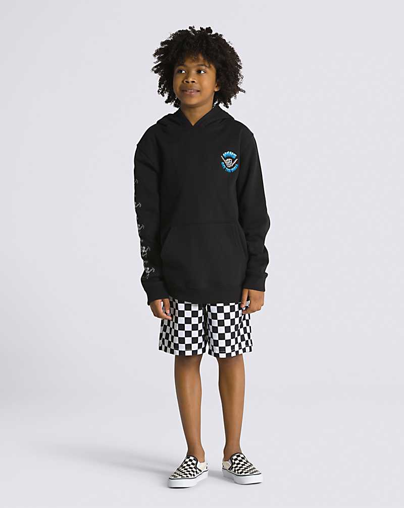 Vans 66 Shredders Pullover Kids' Hoodie Black | ZK1-8500