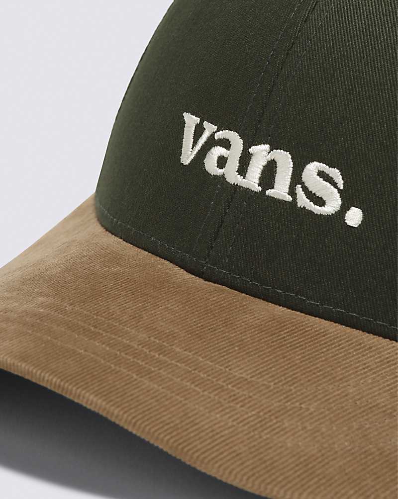 Vans 66 Structured Jockey Men Hats Deep Green | SD1-9621