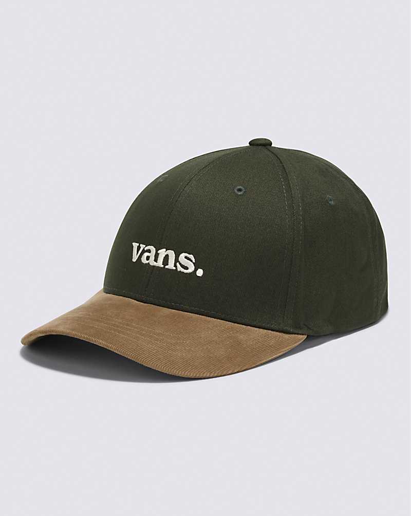 Vans 66 Structured Jockey Men Hats Deep Green | SD1-9621