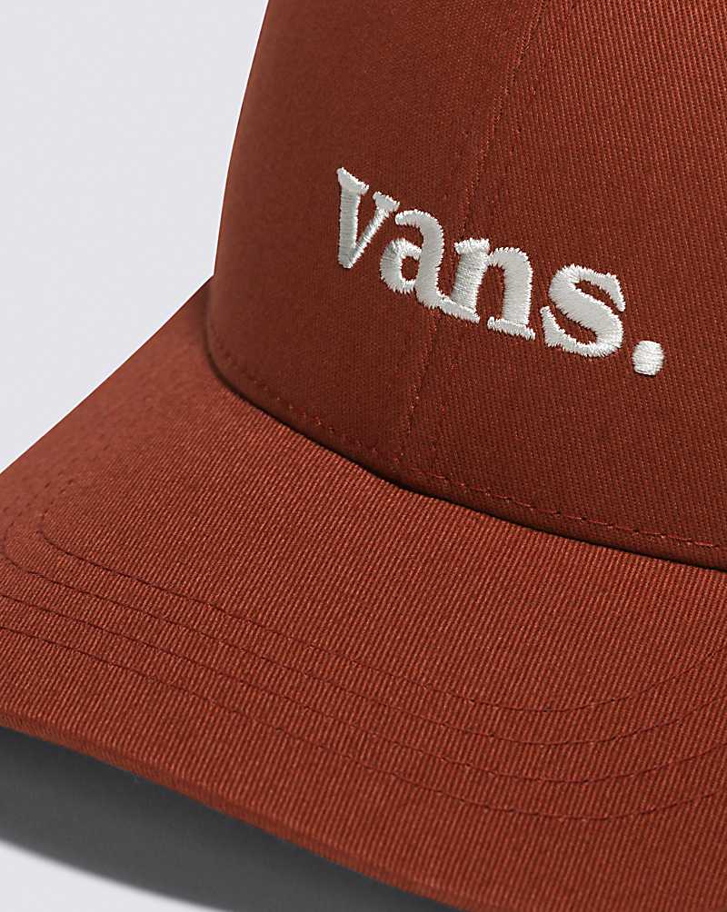 Vans 66 Structured Jockey Men Hats Orange Red | TM1-6983