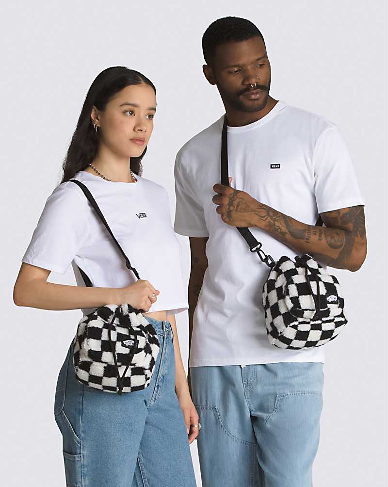 Vans ABD Bucket Bag Women Bags Black / White | XF1-8837