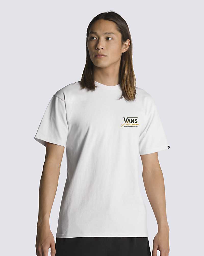 Vans AZ Kickback Men T Shirts White | FE1-3311