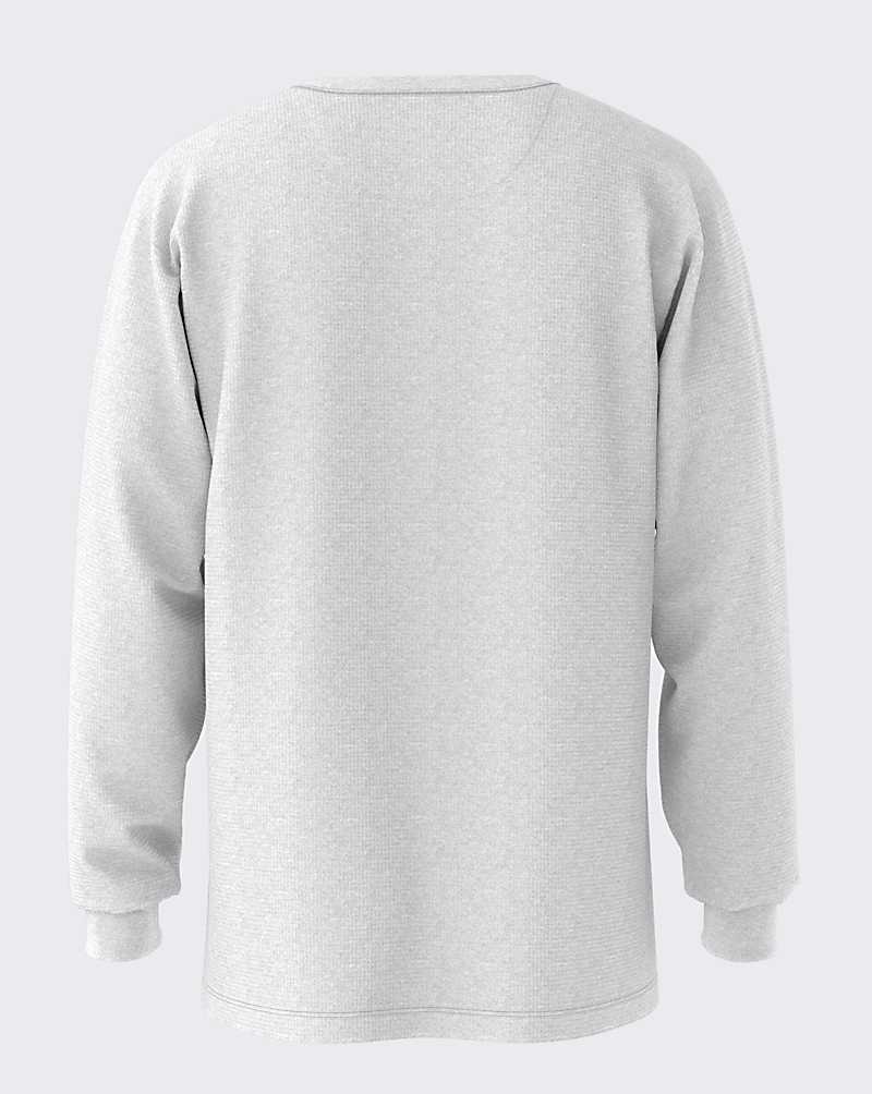 Vans Alder Long SLeeve Pocket Thermal Men Sweatshirts Grey | WU1-6934