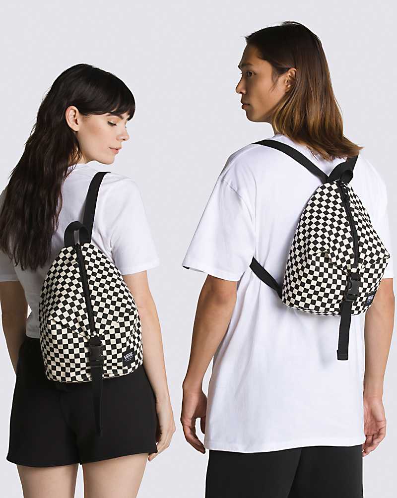 Vans All Access Mini Women Backpacks Black / White | VL1-8446