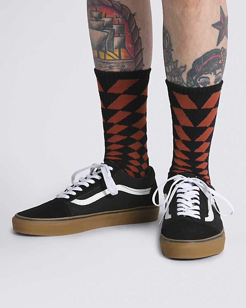 Vans Amusement 66 Crew Men Socks Orange Red | CI1-7354