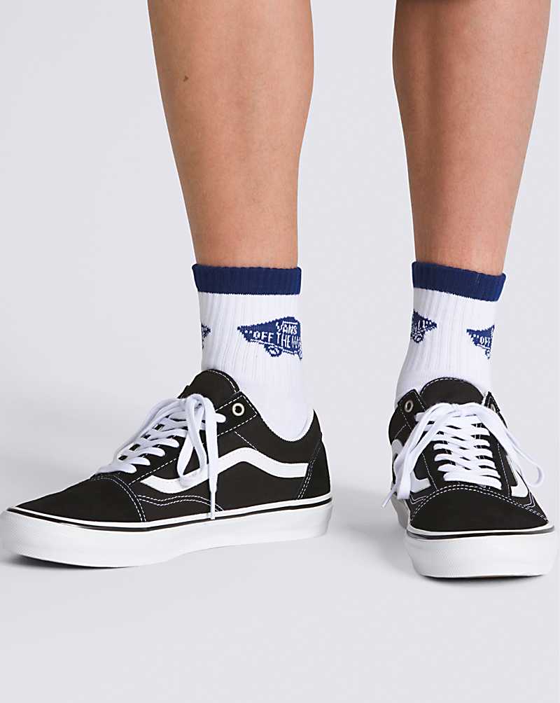 Vans Art Half Crew Men Socks Blue | JZ1-1052