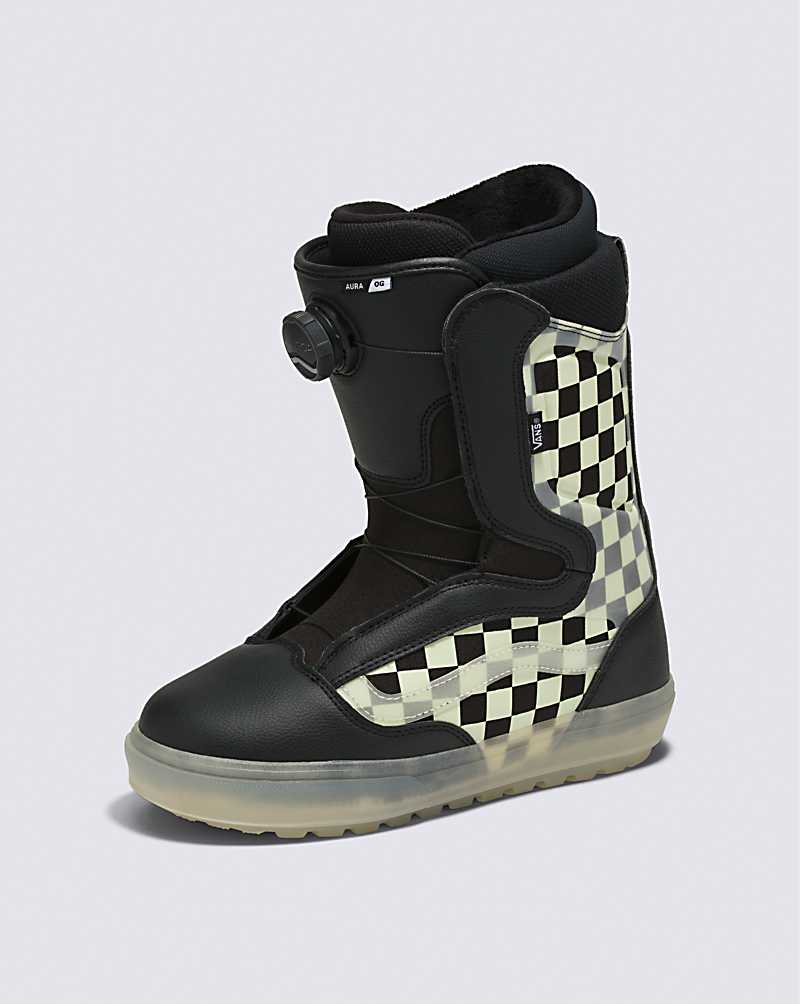 Vans Aura OG Checkerboard Boot Women Snowboard Boots White | WV1-1476