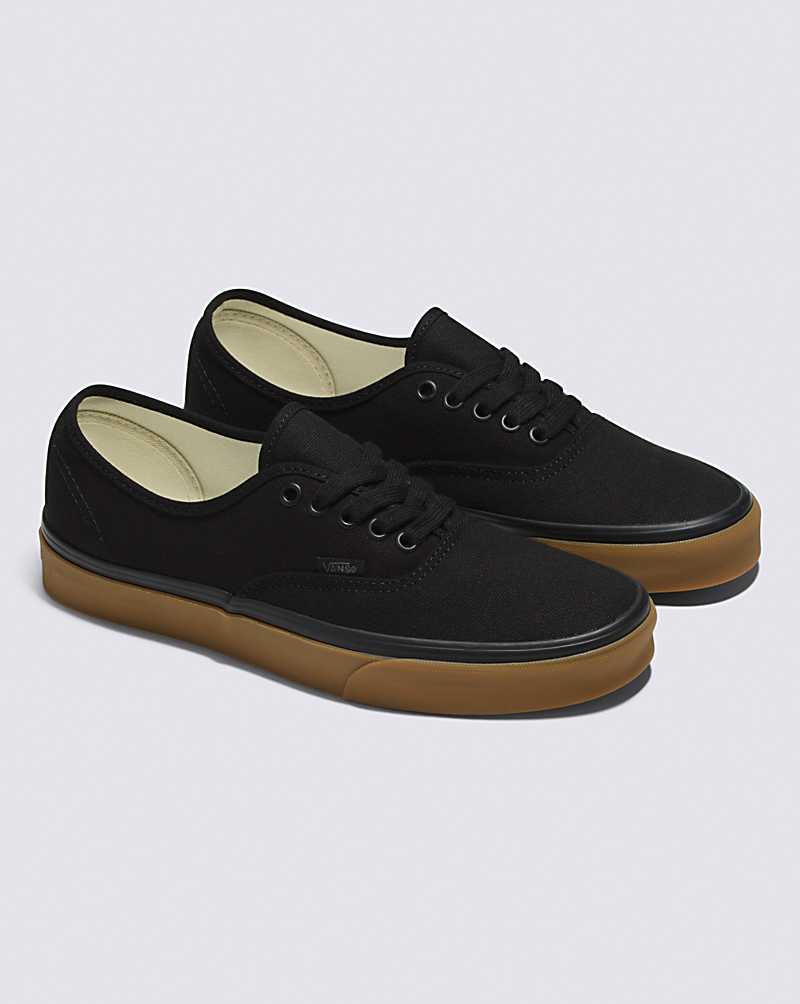 Vans Authentic 12 Oz Canvas Shoe Men Sneakers Black / Brown | PG1-3313