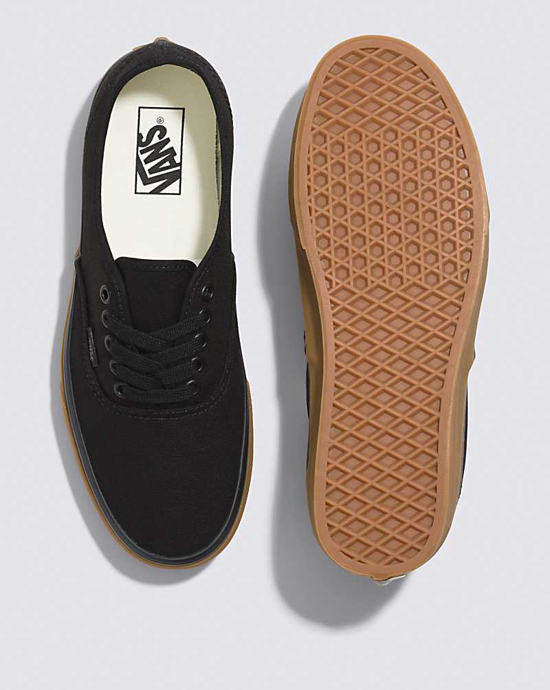 Vans Authentic 12 Oz Canvas Shoe Men Sneakers Black / Brown | PG1-3313