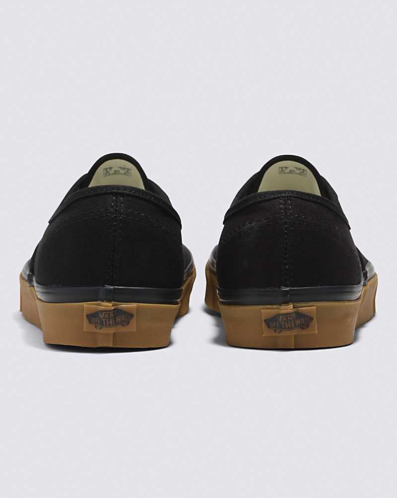 Vans Authentic 12 Oz Canvas Shoe Men Sneakers Black / Brown | PG1-3313