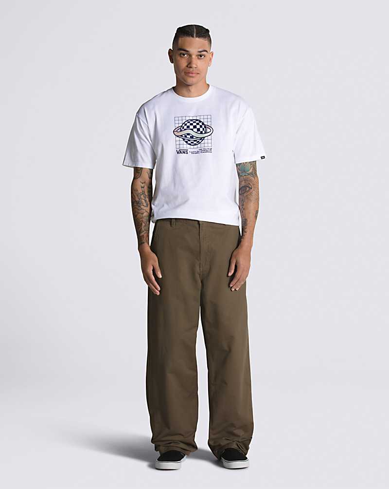 Vans Authentic Chino Baggy Men Pants Olive | SU1-8333