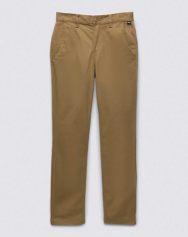 Vans Authentic Chino Kids' Pants Khaki | YS1-7736