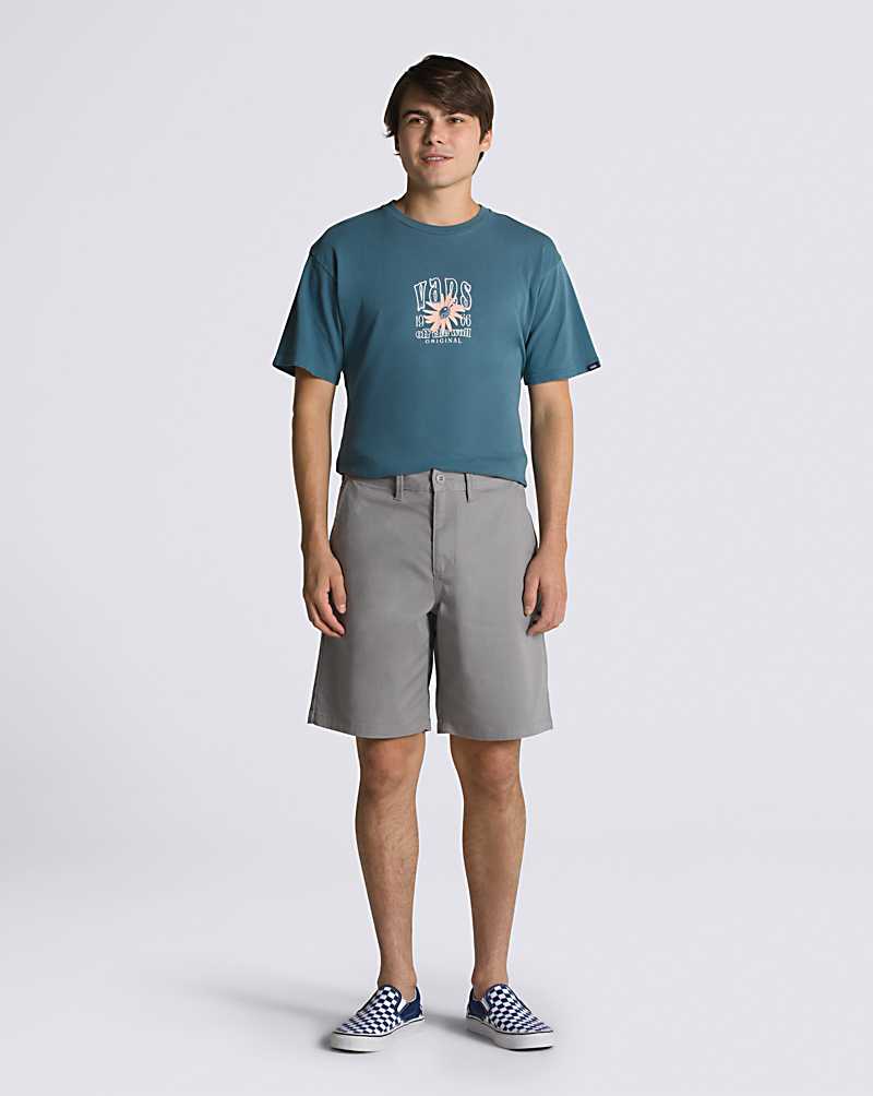 Vans Authentic Chino Relaxed 20\'\' Men Shorts Grey | PY1-4015