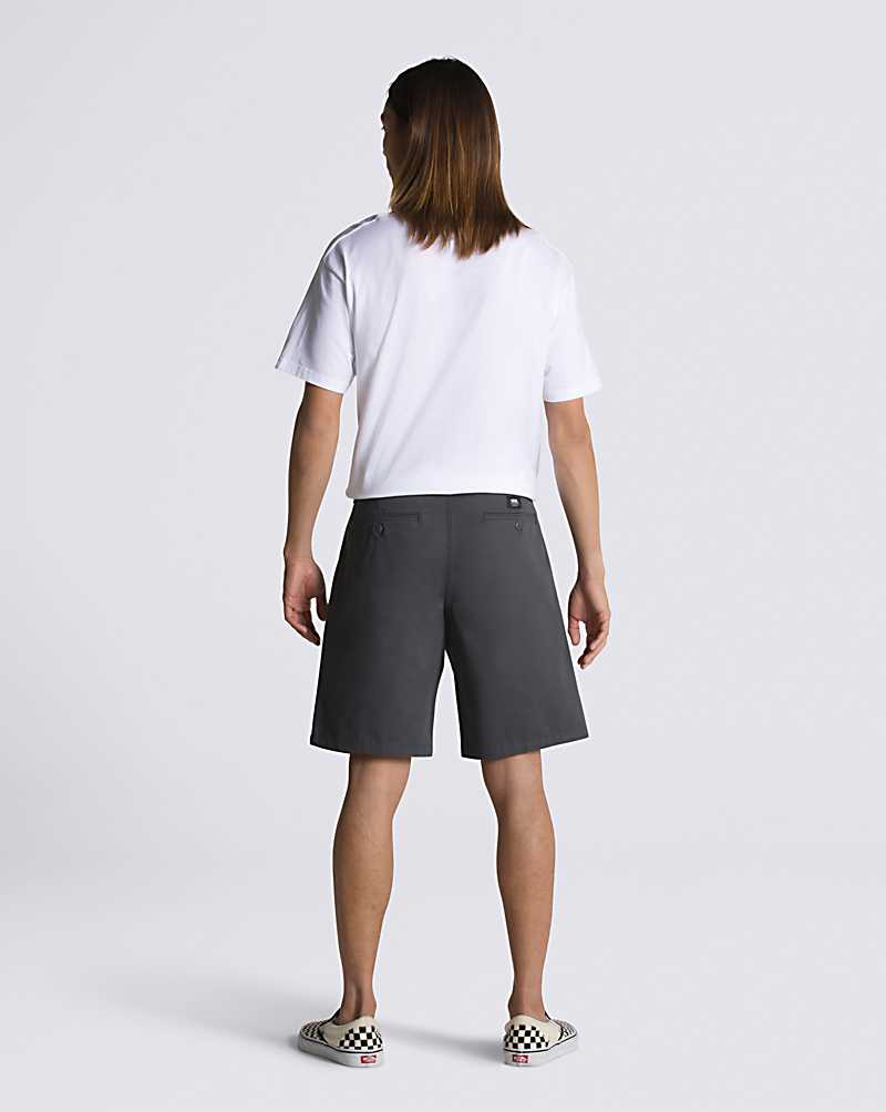 Vans Authentic Chino Relaxed Men Shorts Dark Grey | WB1-4033