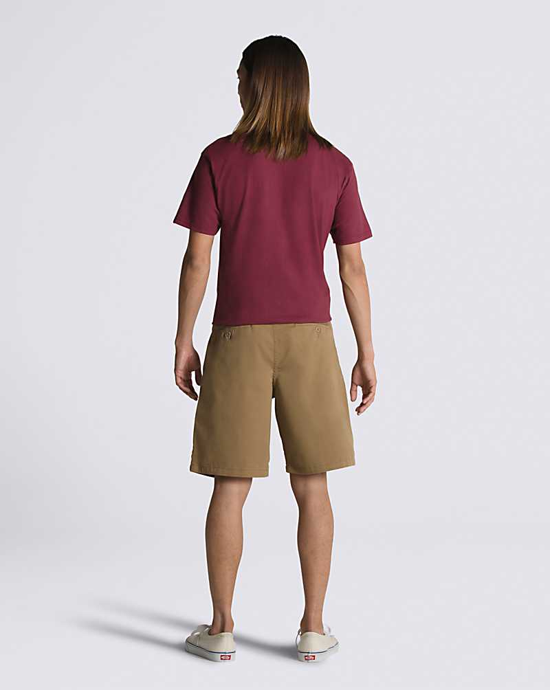 Vans Authentic Chino Relaxed Men Shorts Khaki | WC1-6846