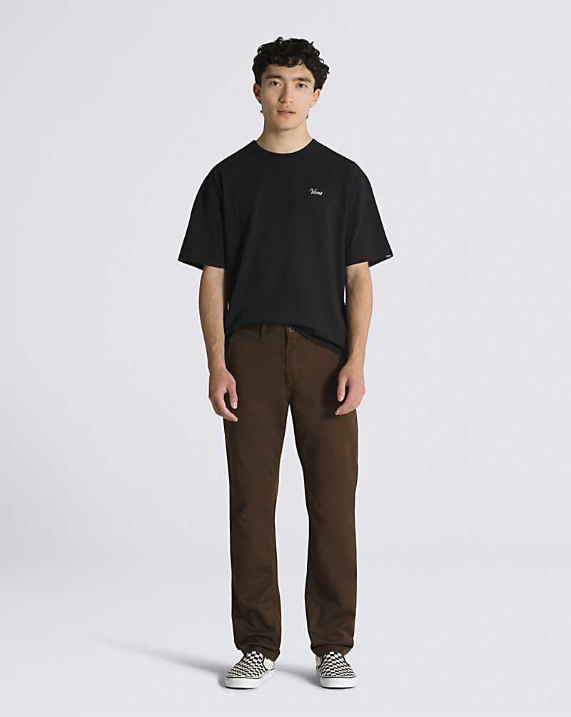 Vans Authentic Chino Slim Demitasse Men Pants Brown | OD1-9782