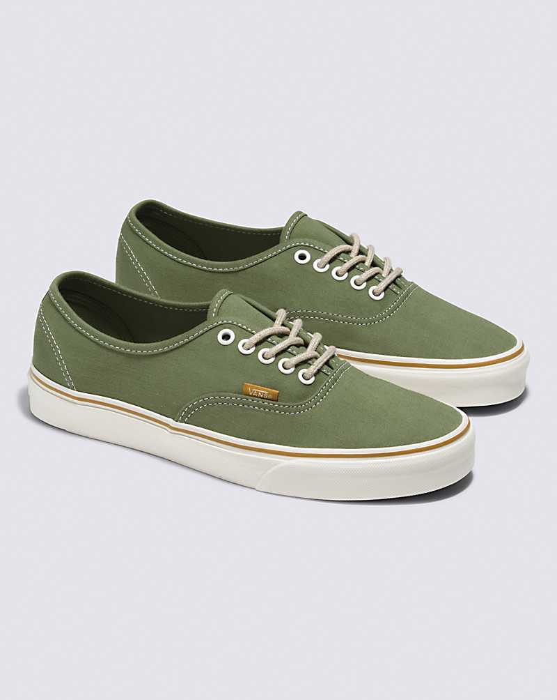 Vans Authentic Embroidered Check Shoe Women Sneakers Green | NE1-6288