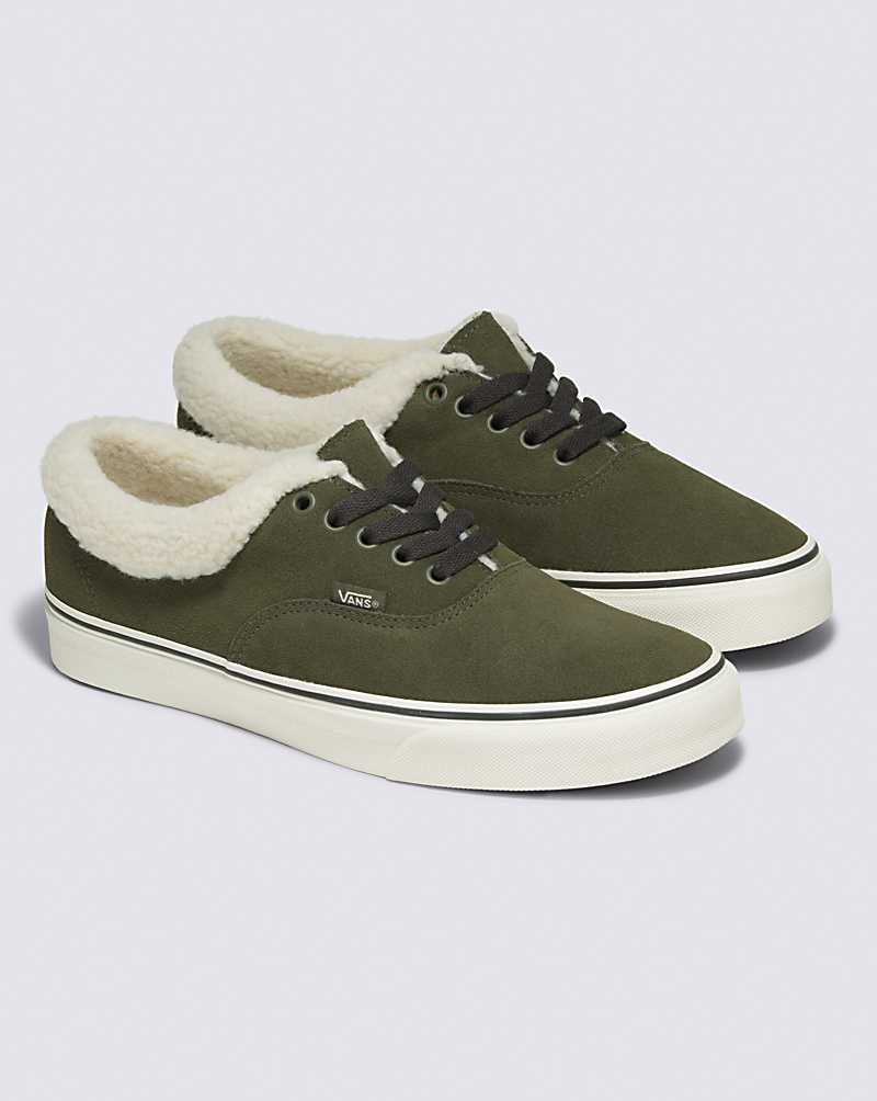 Vans Authentic Sherpa Shoe Men Sneakers Green | BI1-0106