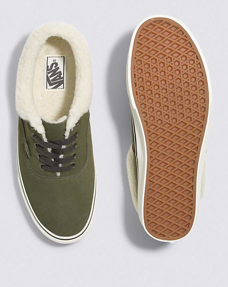 Vans Authentic Sherpa Shoe Men Sneakers Green | BI1-0106