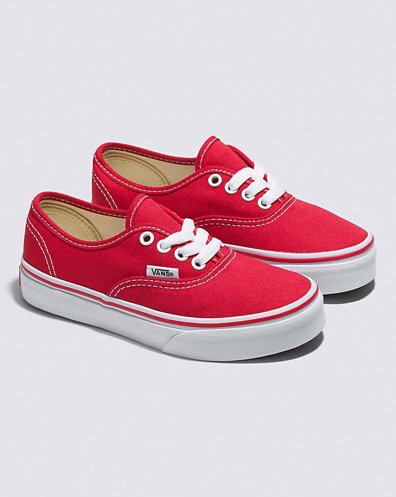 Vans Authentic Shoe Kids' Sneakers Red / White | UV1-8142