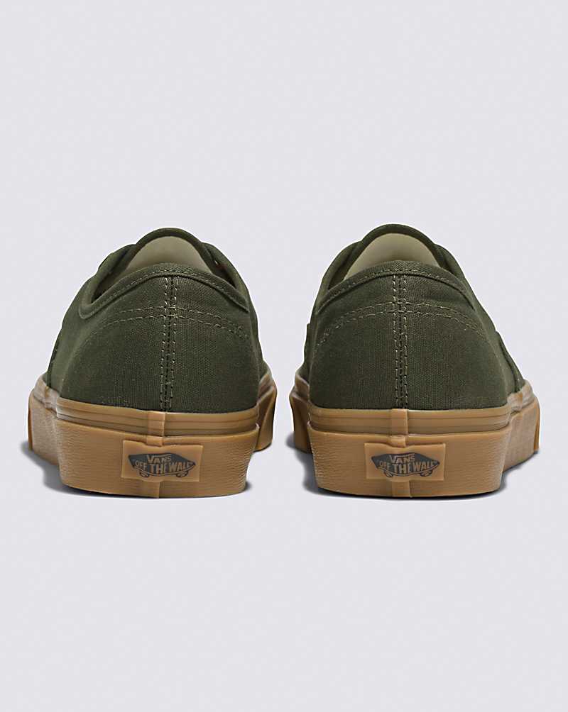 Vans Authentic Shoe Men Sneakers Green / Brown | VO1-6202