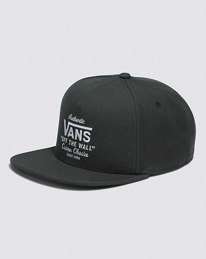 Vans Authentic Snapback Men Hats Black | FY1-5148