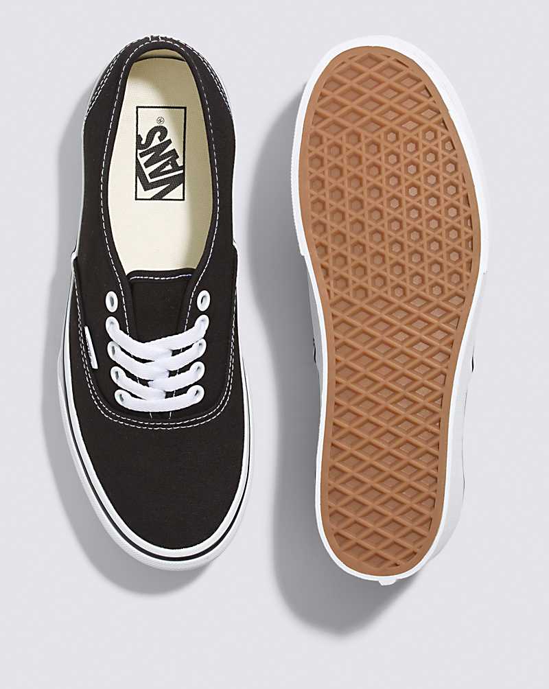 Vans Authentic Stackform Canvas Shoe Women Platform Shoes Black / White | JH1-7314