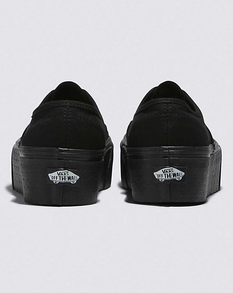 Vans Authentic Stackform Shoe Women Platform Shoes Black / Black | OW1-9568