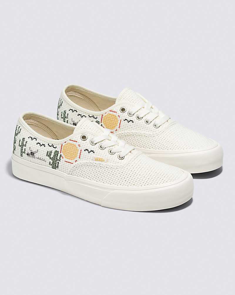 Vans Authentic VR3 Desert Embroidery Shoe Women Sneakers White | RO1-8533