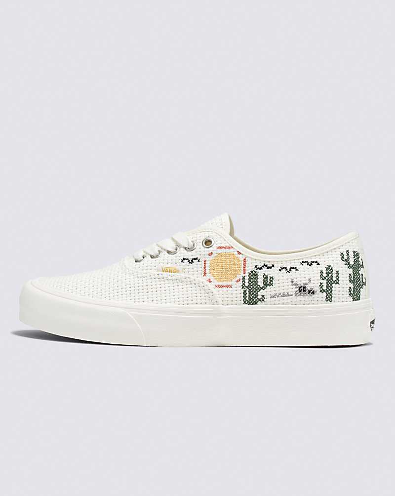 Vans Authentic VR3 Desert Embroidery Shoe Women Sneakers White | RO1-8533