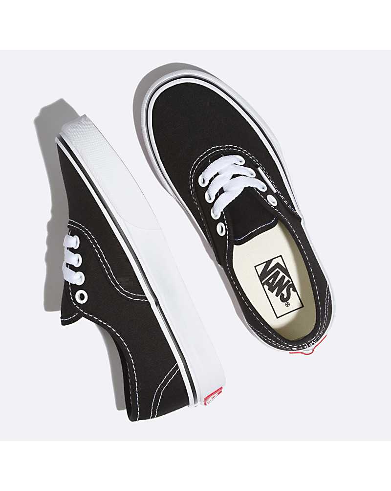 Vans Authentic Wide Shoe Men Sneakers Black / White | WG1-6610