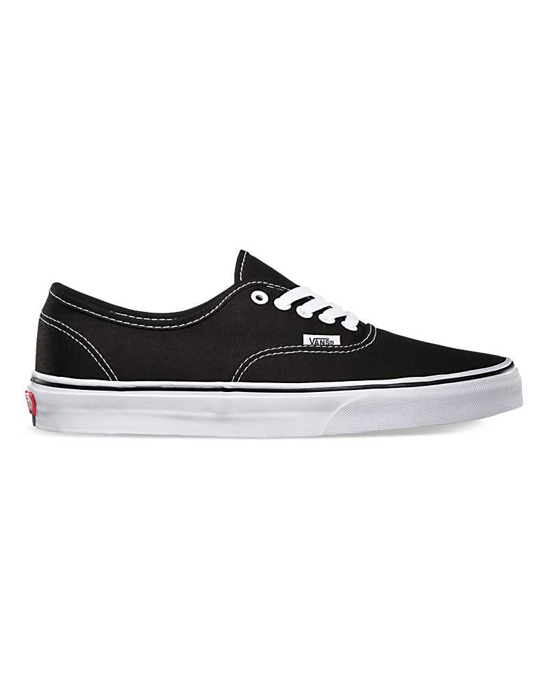 Vans Authentic Wide Shoe Men Sneakers Black / White | WG1-6610