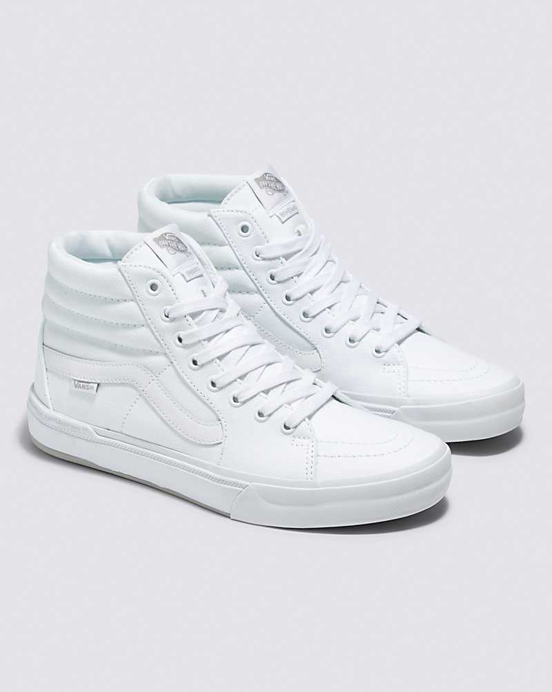 Vans BMX SK8-Hi Shoe X Perris Benegas Shoe Women High Top Sneakers White / Grey | SJ1-2588