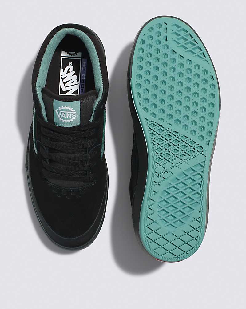 Vans BMX Style 114 Shoe Men Sneakers Black / Turquoise | RE1-8435