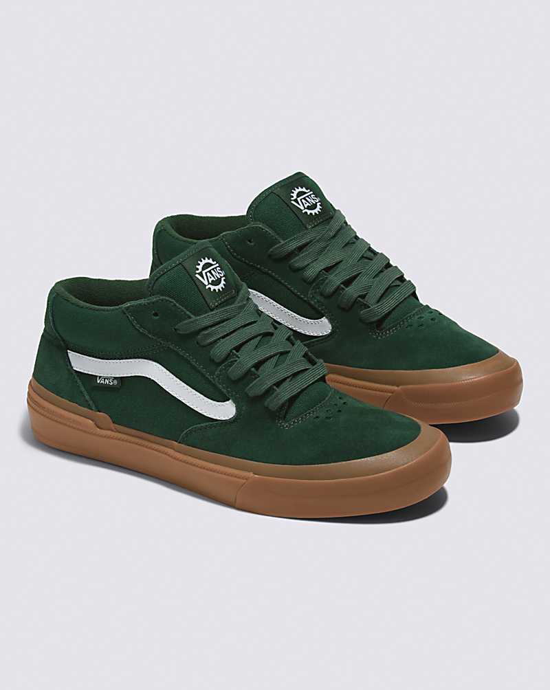 Vans BMX Style 114 Shoe Men Sneakers Green / Brown | JC1-7508