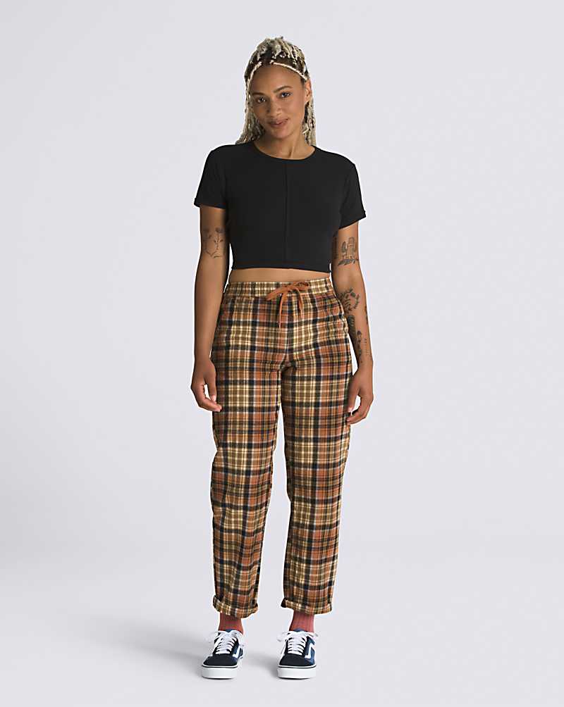 Vans Birch Ribbed Fitted Crop Women Tops Black | YG1-3775