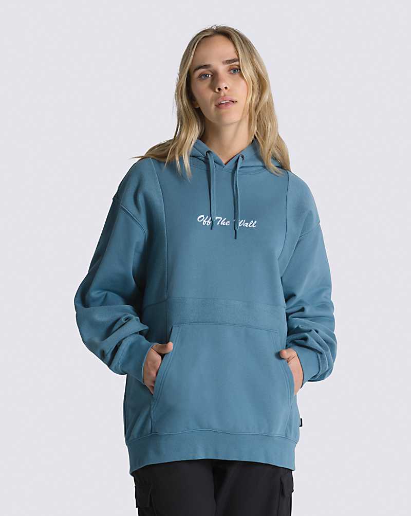 Vans Blocked Pullover Men Hoodie Blue | VA1-2304