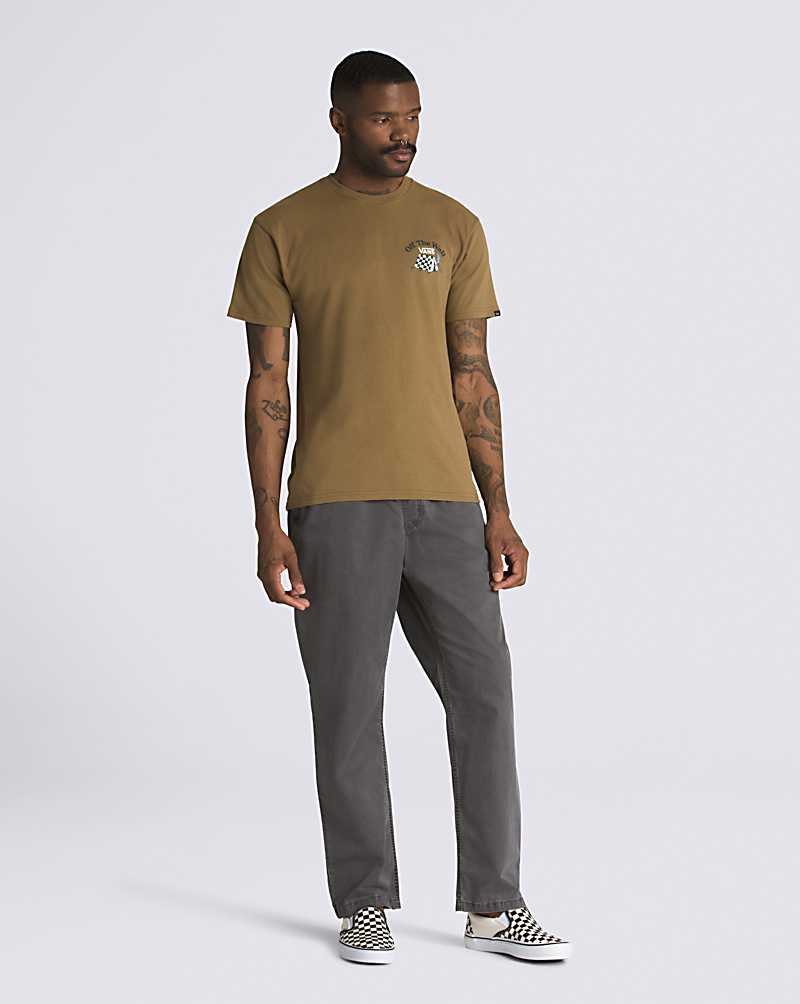 Vans Camp Site Men T Shirts Olive | HD1-8724