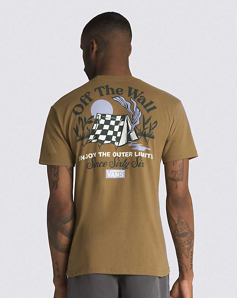 Vans Camp Site Men T Shirts Olive | HD1-8724