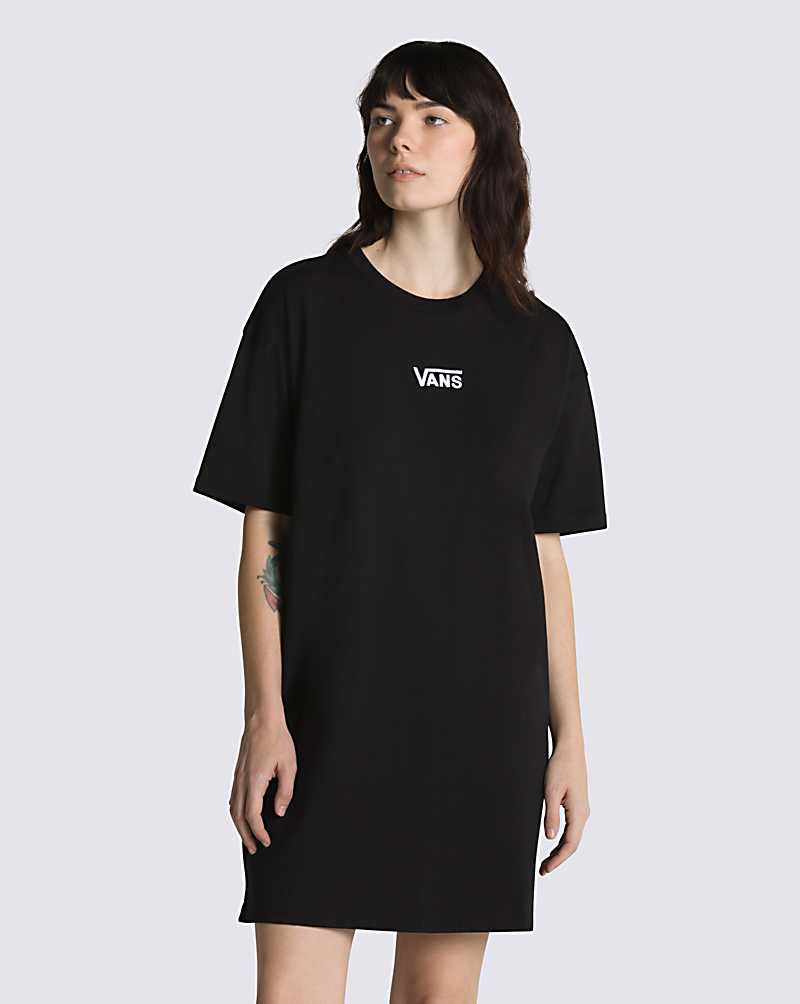 Vans Center Vee Tee Music Academy Women Dress Black | UY1-6661