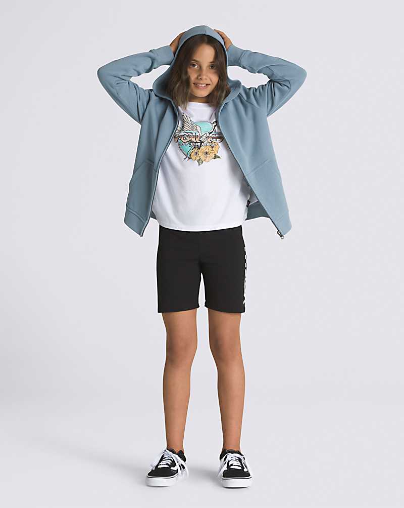 Vans Chalkboard Full Zip Kids' Hoodie Grey Blue | AO1-4416