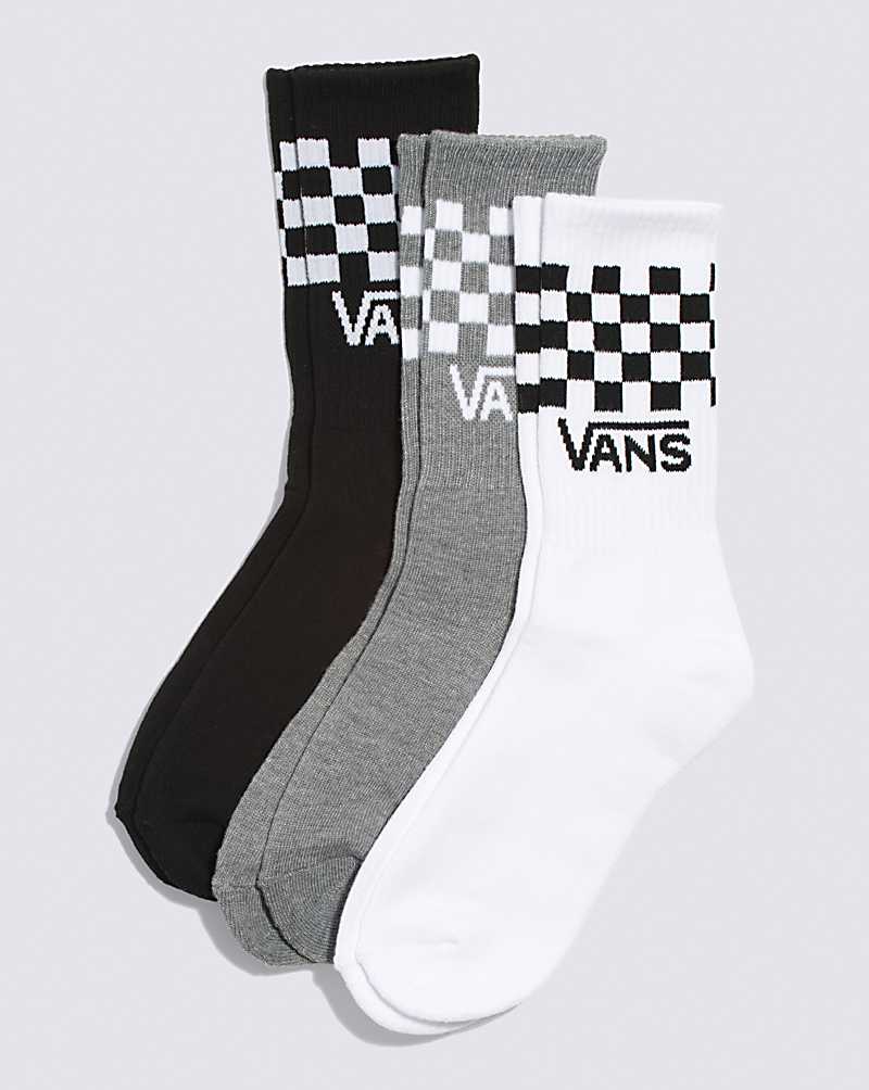 Vans Check Crew 3-Pack Kids\' Socks Multicolor | PP1-0739