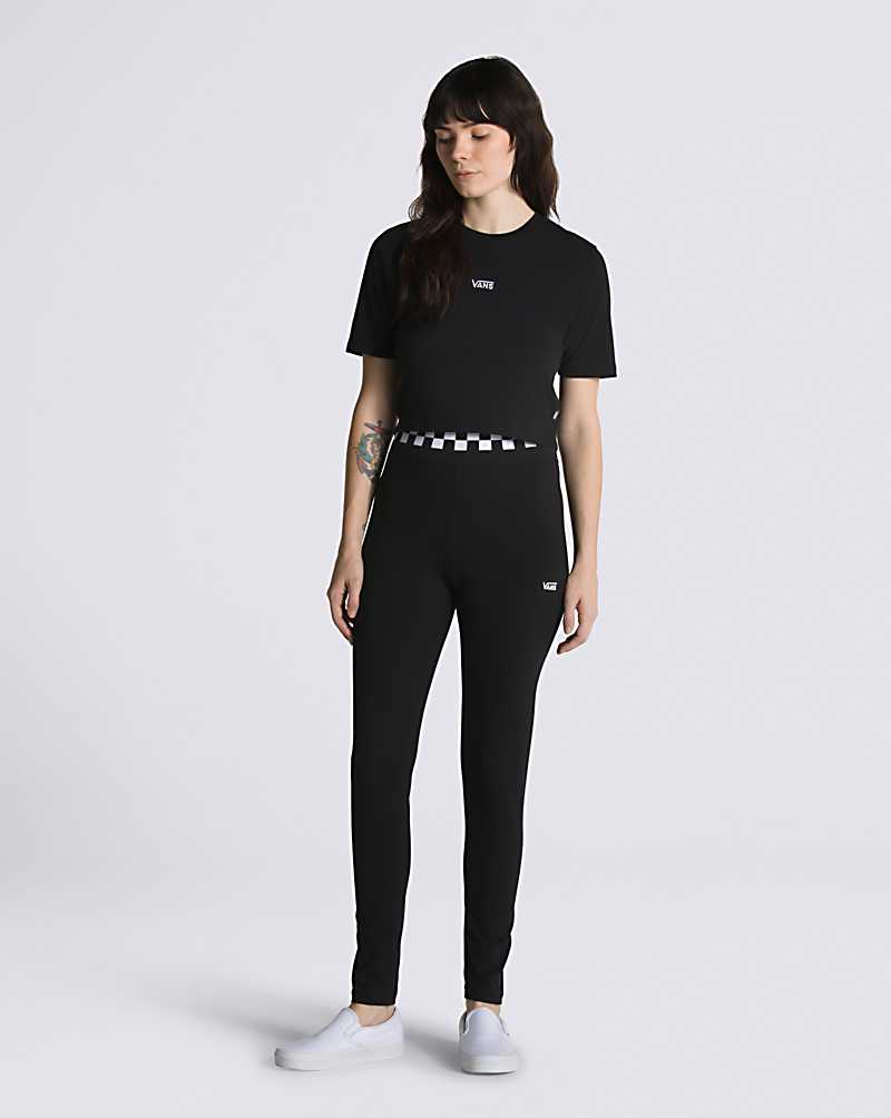 Vans Checkmate Leggings Women Pants Black | UP1-2918